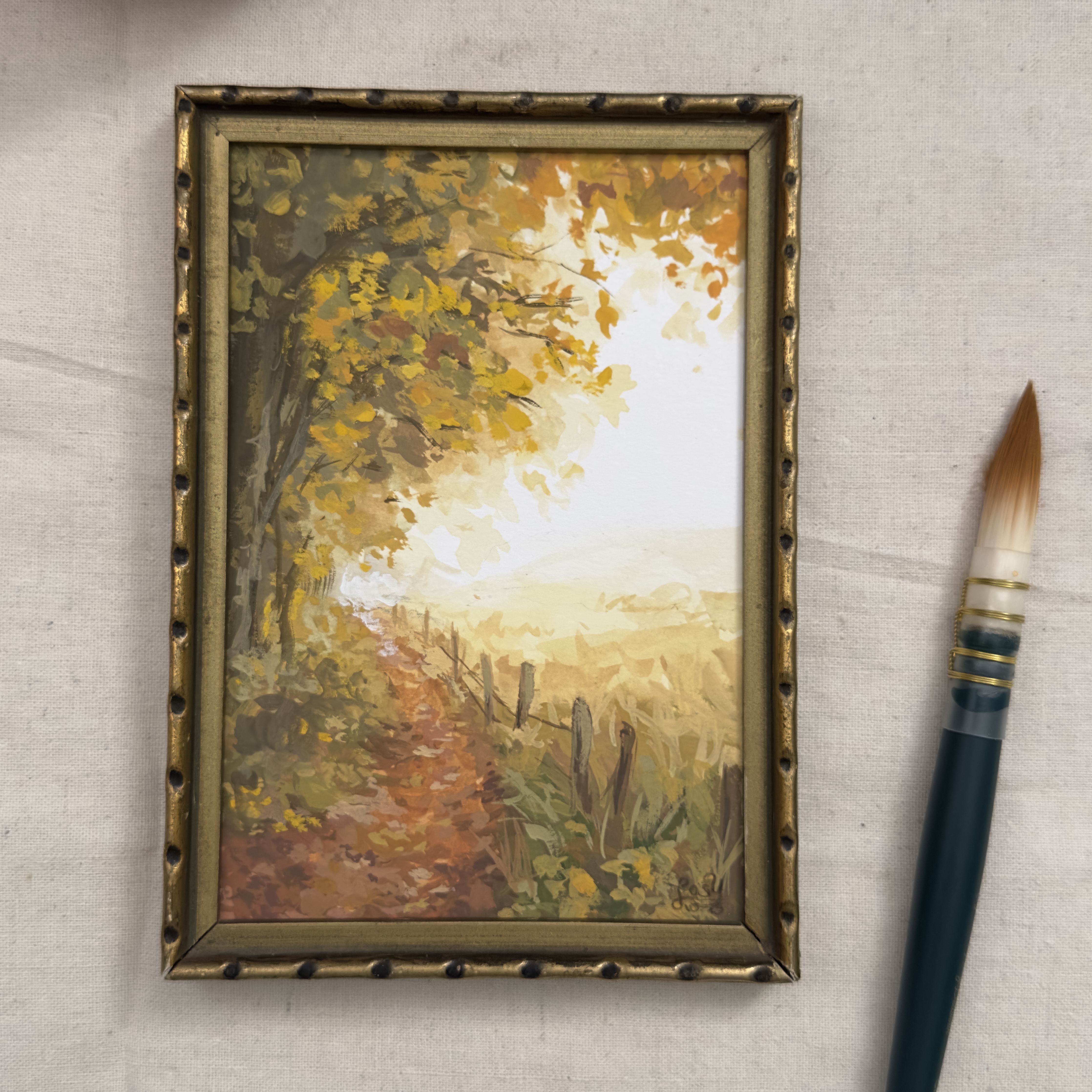 Herbstpfad inkl. Rahmen
