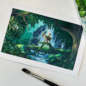 In der Stille des Waldes