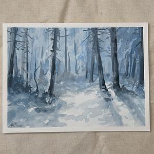 Eisige Stille im Wald