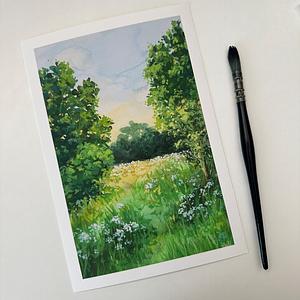 Kunstdruck: Sommerwiese