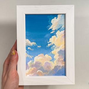 Bunte Wolken inkl. Rahmen