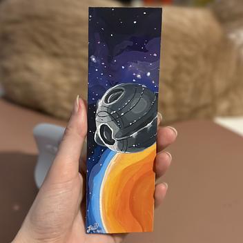 Gouachemalerei - Lesezeichen