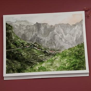 Aquarell - Landschaft